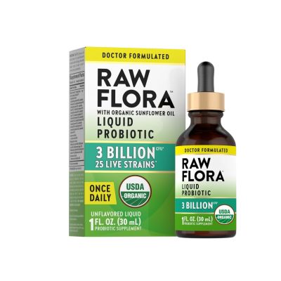 Nature’s Truth Raw Flora Liquid Probiotic 3 Billion, 30ml