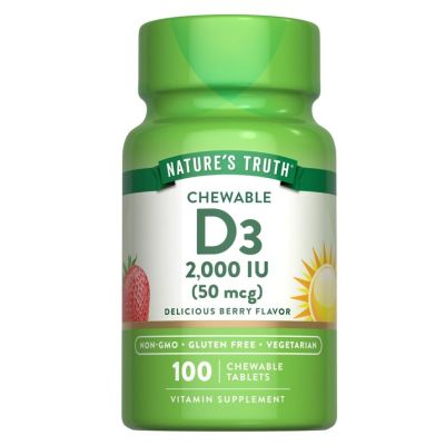 Nature’s Truth Vitamin D3 2000 IU x 100 Chewable Tablets