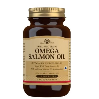 Solgar Full Spectrum Omega Salmon Oil x 120 Softgels