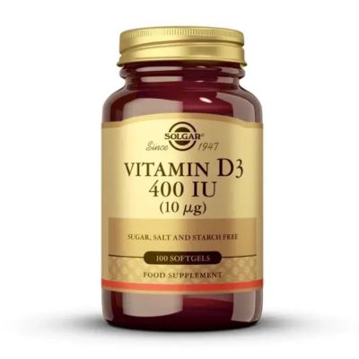 Solgar Vitamin D3 400 IU (10µg) x 100 Softgels