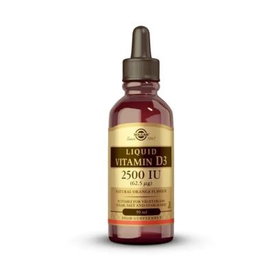 Solgar Vitamin D3 Liquid 2500 IU (62.5µg), 59ml
