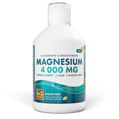 Swedish Nutra Liquid Magnesium 4000mg (Bisglycinate & Gluconate), 500 ml