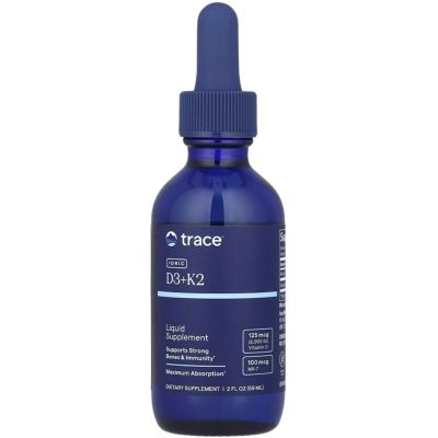 Trace Minerals Ionic D3 & K2 Liquid Drops, 59ml 