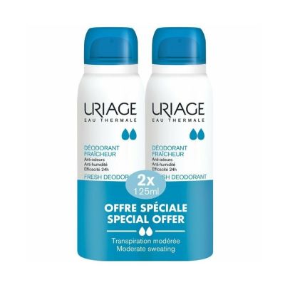 Uriage Promo Fresh Deodorant, 2 x 125ml