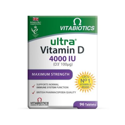 Vitabiotics Ultra Vitamin D3 4000 IU x 96 Tablets