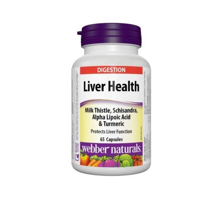 Webber Naturals Liver Health Milk Thistle, Schisandra, Alpha Lipoic Acid & Turmeric x 65 Caps