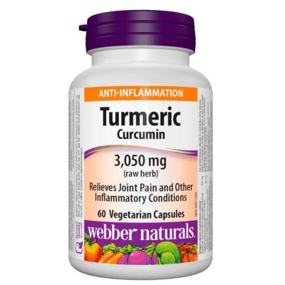 Webber Naturals Turmeric Curcumin 3,050mg x 60 Capsules