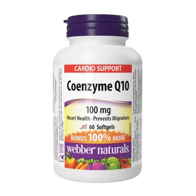 Webber Naturals Coenzyme Q10 100mg x 60 Softgels