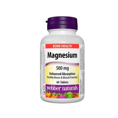 Webber Naturals Magnesium 500mg x 60 Tablets