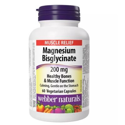 Webber Naturals Magnesium Bisglycinate 200mg x 60 Caps
