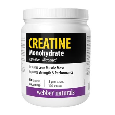Webber Naturals Creatine Monohydrate Powder, 500g