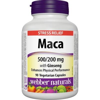 Webber Naturals Maca Energy with Ginseng 500/200mg x 90 Capsules