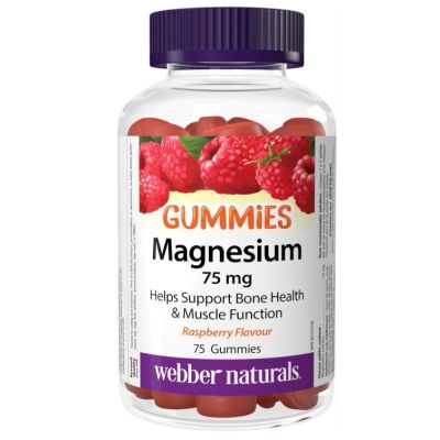 Webber Naturals Magnesium 75mg x 75 Gummies