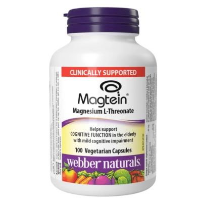 Webber Naturals Magtein Magnesium L-Threonate x 100 Capsules