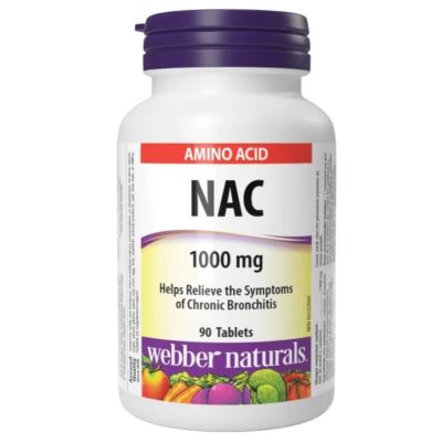 Webber Naturals NAC 1000mg x 90 Tablets