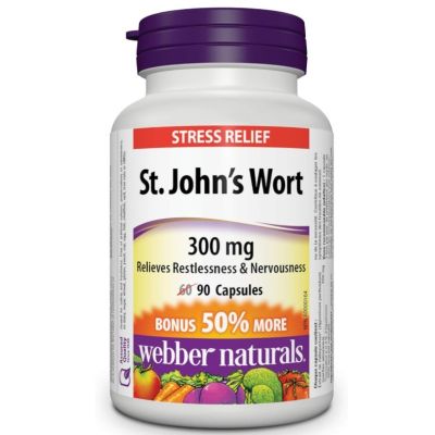 Webber Naturals St. John’s Wort 300mg x 90 Capsules