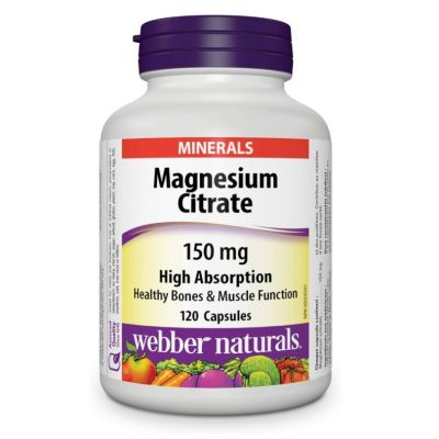 Webber Naturals Magnesium Citrate 150mg x 120 Capsules